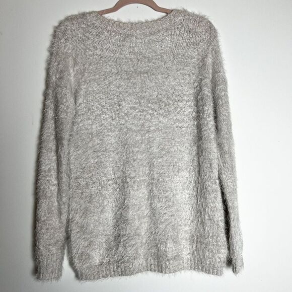 BCBGeneration Ivory Tan Soft Cozy Pullover Sweater Sz S - Picture 4 of 9